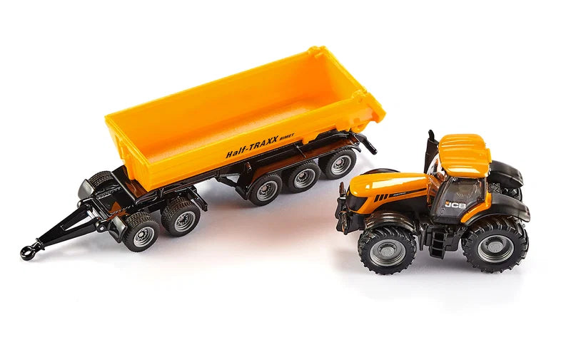 Siku (1858) | JBC Tractor w/ Dolly and Dump Trailer | HO Scale