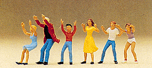 Preiser Kg (24660) | People for Swings | Pkg of 6 | HO Scale