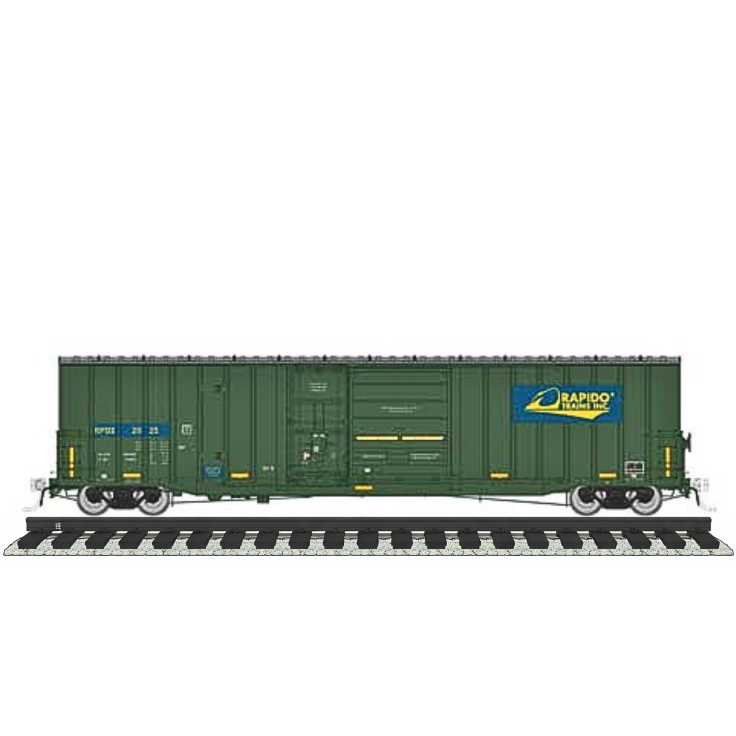 Rapido (191005) | Trenton Works 6637 Cu Ft Combination-Door Boxcar | Rapido Trains #2004 | HO Scale