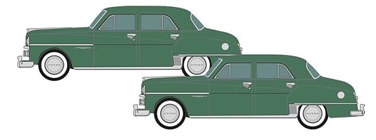 Classic Metal Works, 1950 Dodge Coronet 2-Pack, Mini-Metals, Gypsy Green Metallic, 2-Pack, Assembled, N Scale