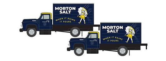Classic Metal Works, 1954 Ford Box-Body Delivery Truck, Mini-Metals, Morton Salt, 2-Pack, Assembled, N Scale