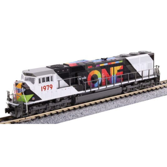 Kato (176-1979S) • EMD SD70M with Flat Radiators • Union Pacific #1979 • "We Are One" Slogan • DCC & Sound • N Scale