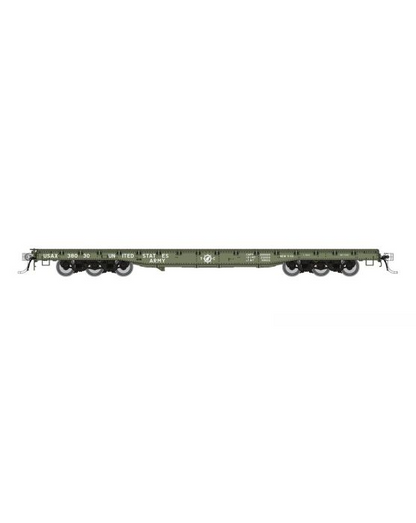 Rapido (199001) | Magor 54' Department of Defense Flatcar | US Army | 6-Pack | HO Scale