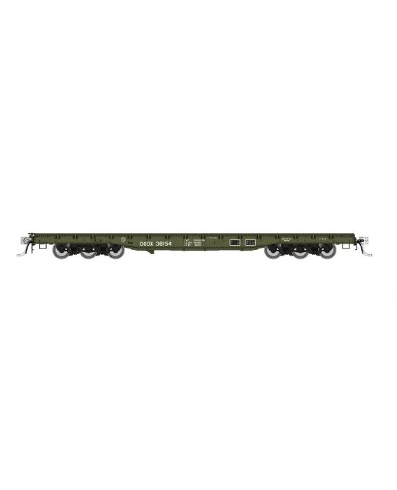 Rapido (199003A) | Magor 54' Department of Defense Flatcar | DODX #38457 (Early Scheme) | HO Scale