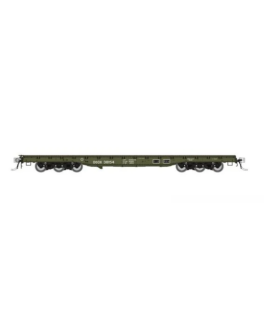 Rapido (199003A) | Magor 54' Department of Defense Flatcar | DODX #38457 (Early Scheme) | HO Scale