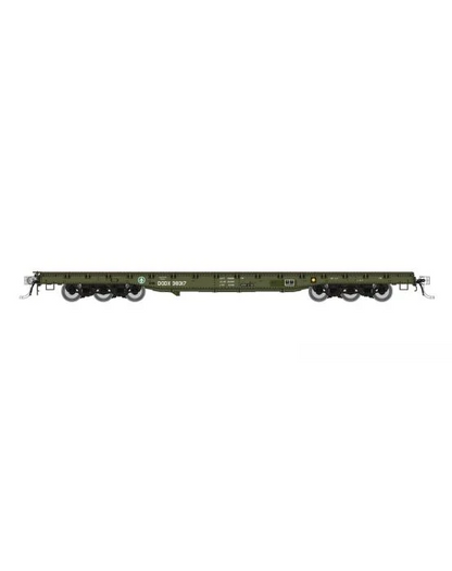 Rapido (199004A) | Magor 54' Department of Defense Flatcar | DODX #38414 (Late Scheme) | HO Scale