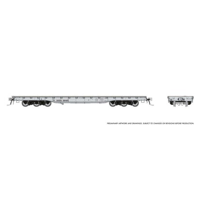 Rapido (199005A) | Magor 54' Department of Defense Flatcar | Navy #38428 | HO Scale
