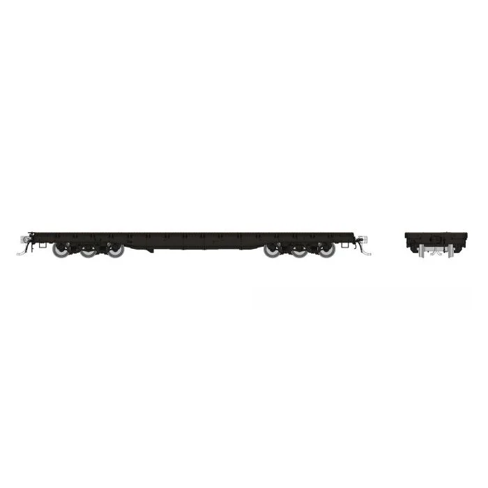 Rapido (199099) | Magor 54' Department of Defense Flatcar | Unlettered | HO Scale