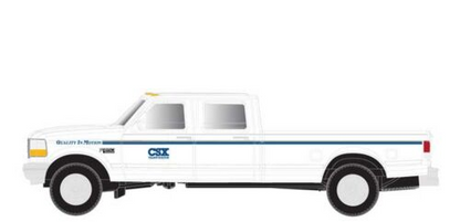Atlas, 1990s Ford(R) F250 & F350 Standard Pickup Set, CSX, 2 Pack, N Scale