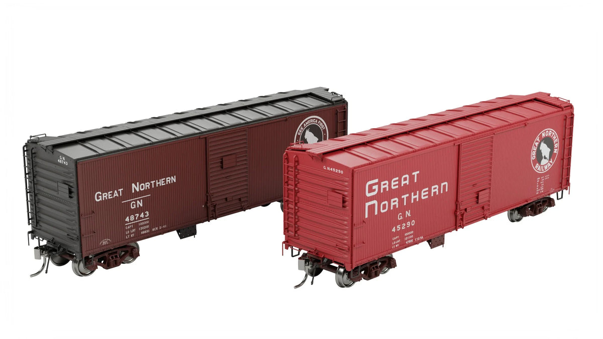 Rapido Great Northern 40' Wood Boxcars