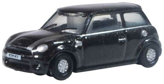 Oxford Diecast, 2000s Austin Mini, Midnight Black, N Scale