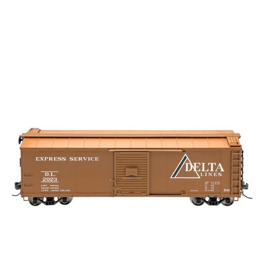 Home Shops Atlas USRA Rebuilt Steel 40' Boxcar Delta Lines #2023 HO Scale
