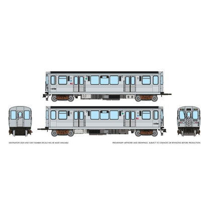 Rapido (208505) | CTA 2600 Budd Series 'L' Cars | 2-Car Pair | Chicago Transit Authority CTA #2781 & 2782 | Speedlines Logo | DCC/Sound | HO Scale [PRE-ORDER]