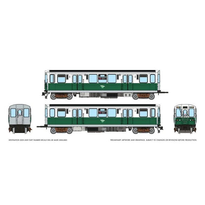 Rapido (208518) | CTA 2600 Budd Series 'L' Cars | 2-Car Pair | Chicago Transit Authority CTA #2867 & 2868 | 75th Anniversary Scheme | DCC/Sound | HO Scale [PRE-ORDER]