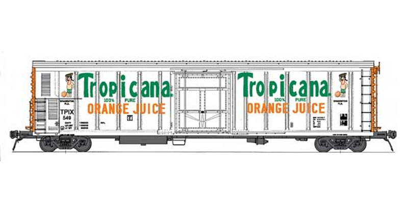 Red Caboose R-70-15 Mechanical Reefer Car - Tropicana #1528 - N Scale (NOS)