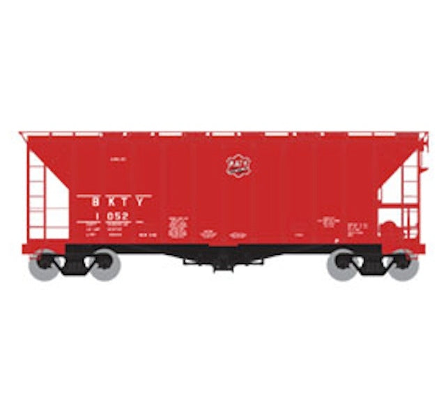 Athearn 40' 2600 CF Airslide Hopper - Missouri Kansas Texas MKT #1052 - N Scale (NOS)