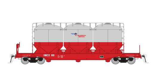 Rapido Pneumatic Covered Cement Hopper | Halliburton | 1980's Scheme | HO Scale