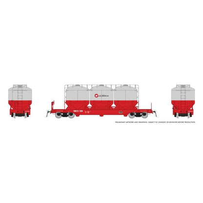 Rapido Pneumatic Covered Cement Hopper | Halliburton | 1990's Scheme | HO Scale