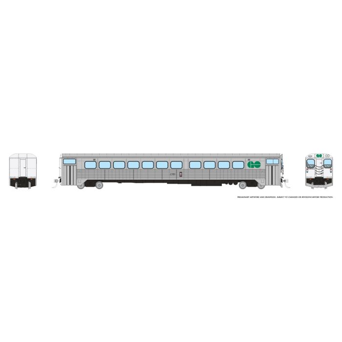 Rapido GP40TC (226501) | GO Transit Set #1 (Blue) | DC/DCC/Sound | HO Scale