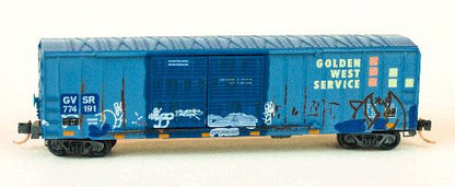 Micro-Trains (03044190) • 50' Rib-Side Boxcar w/ Double Doors • Golden West Service #774191 • N Scale (Pre-Owned)