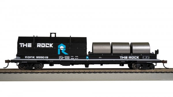Bachmann Silver Series(R) (71428) | 55' Steel Coil Car / Load | Rock Island #955019 | HO Scale