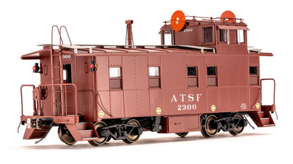 Class One Model Works (CB00209) | Peaked Roof Caboose 2200s w/ Wig Wag | ATSF #2300 | HO Scale