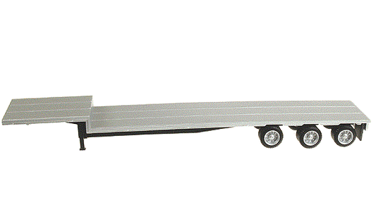 Herpa Models (5332) | 48' Tri-Axle Drop Deck Trailer w/ Aluminum Deck | Kit | HO Scale