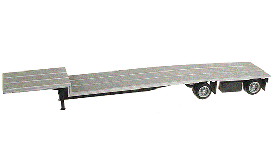 Herpa Models (5331) | 48' Spread-Axle Drop Deck Trailer w/ Toolbox | Kit | HO Scale