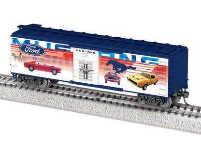Lionel 40' Steel Flat-End Boxcar - Ford (Mustang Graphics) - HO Scale