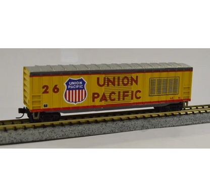 Value Trains Micro Trains Equipped ACF 50' 6" Boxcar - Union Pacific Commemorative Set - 8 Car Set - N Scale