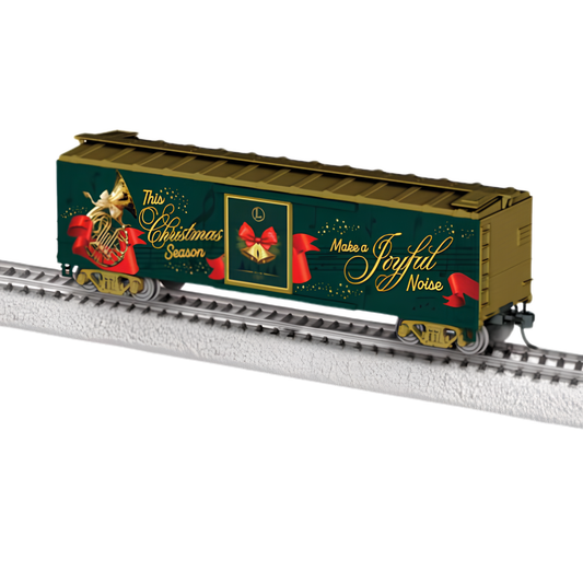 Lionel (2654350) | 40' Steel Flat-End Boxcar w/ Sounds | Christmas #26 | HO Scale [PRE-ORDER]
