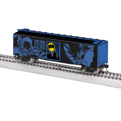 Lionel (2654420) | 40' Steel Flat-End Boxcar, Glow in the Dark | Batman | HO Scale [PRE-ORDER]