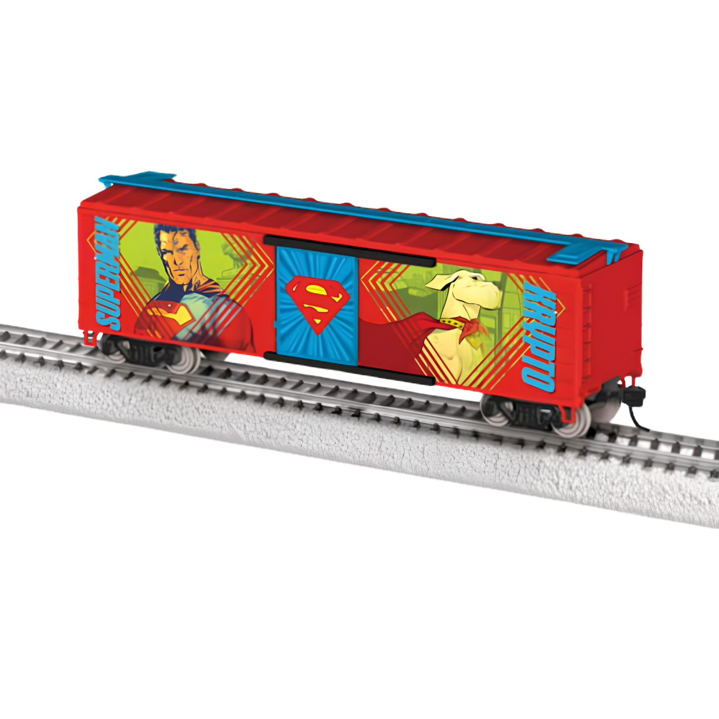 Lionel (2654430) | 40' Steel Flat-End Boxcar | DC Superman | HO Scale [PRE-ORDER]
