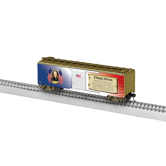 Lionel • 2664030 | 40' Steel Flat-End Boxcar | President Jefferson | HO Scale [PRE-ORDER]