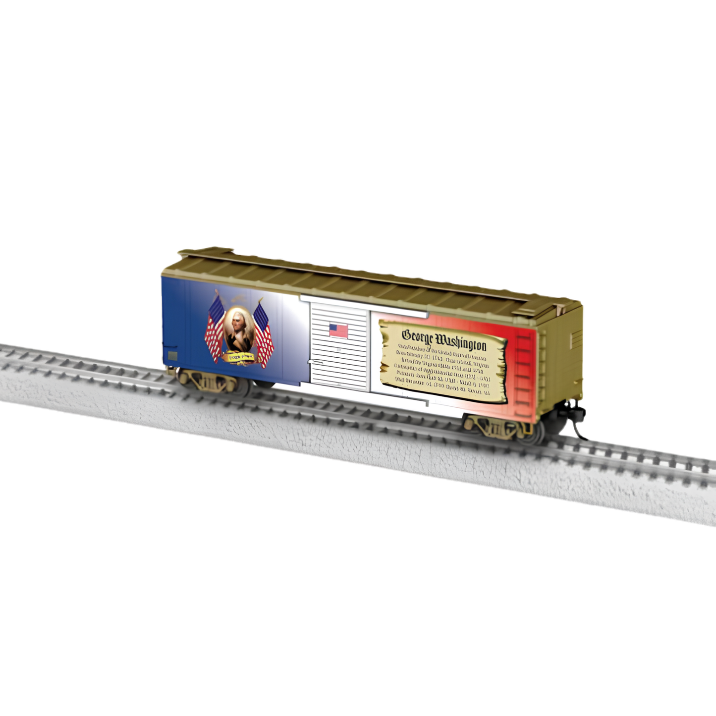Lionel • 2664020 | 40' Steel Flat-End Boxcar | President Washington | HO Scale [PRE-ORDER]