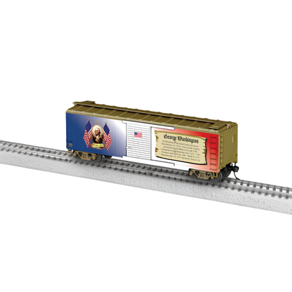 Lionel • 2664020 | 40' Steel Flat-End Boxcar | President Washington | HO Scale [PRE-ORDER]
