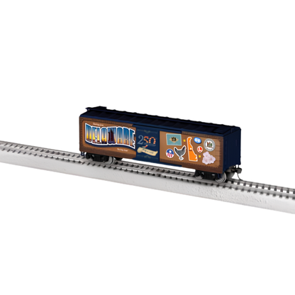 Lionel • 2664160 | 40' Steel Flat-End Boxcar | Delaware | 50 State Series | HO Scale [PRE-ORDER]