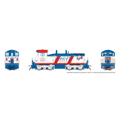 Rapido (27115) | EMD SW9 | Cambria & Indiana #36 Bicentennial | DC/Silent | HO Scale [PRE_ORDER]