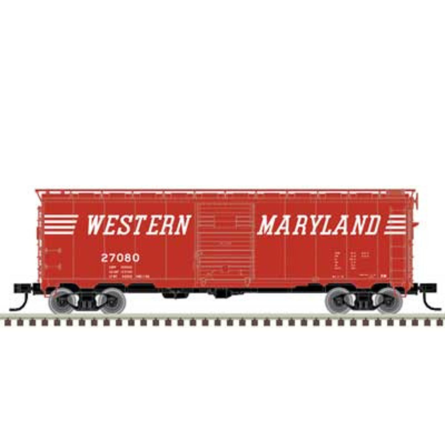 Atlas Master(R) (20007775) | 1932 ARA 40' Steel Boxcar | Western Maryland #27382 | HO Scale
