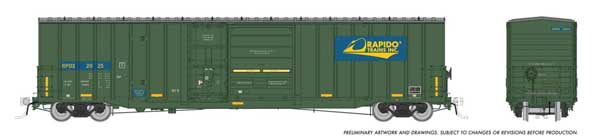 Rapido (191005) | Trenton Works 6637 Cu Ft Combination-Door Boxcar | Rapido Trains #2004 | HO Scale