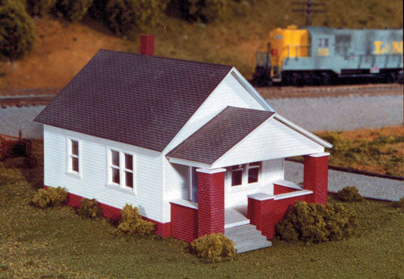 Rix Products 202 One-Story House with Front Porch Kit HO Scale