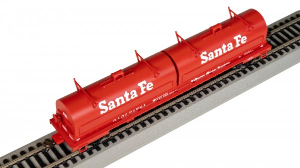 Bachmann Silver Series(R) (71405) | 55' Steel Coil Car / Load | Santa Fe #91921 | HO Scale