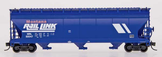 InterMountain ACF 4650 Cu. Ft. 3 Bay Hopper, Montana Rail Link, N Scale