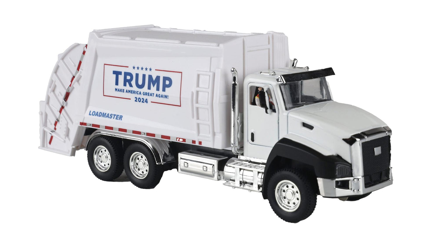 MTH – Donald J. Trump RailKing Flat Car with Garbage Truck – O Scale