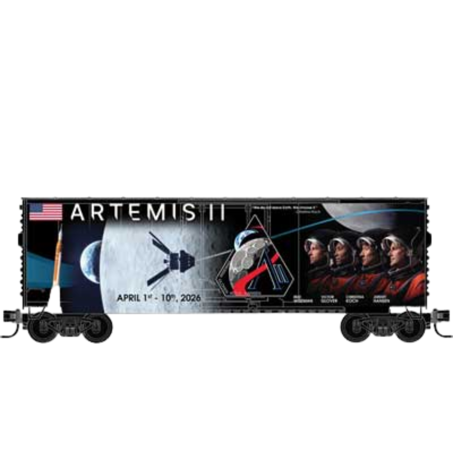 Atlas Micro-Trains Grit and Grime Artemis II Commemorative Weathered Boxcar Kit HO Scale
