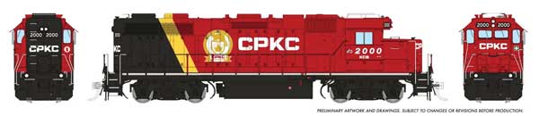 Rapido 38576 EMD GP38 Low Nose CPKC 2000 2025+ DCC & Sound HO Scale