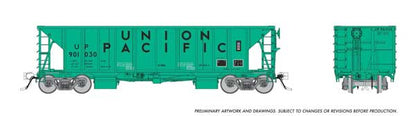 Rapido NSC Ballast Hopper - Union Pacific #901030 - Early MOW Green - HO Scale