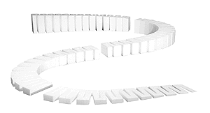 Woodland Scenics (1410) | Incline Set | SubTerrain System | 2% Grade (8-24")