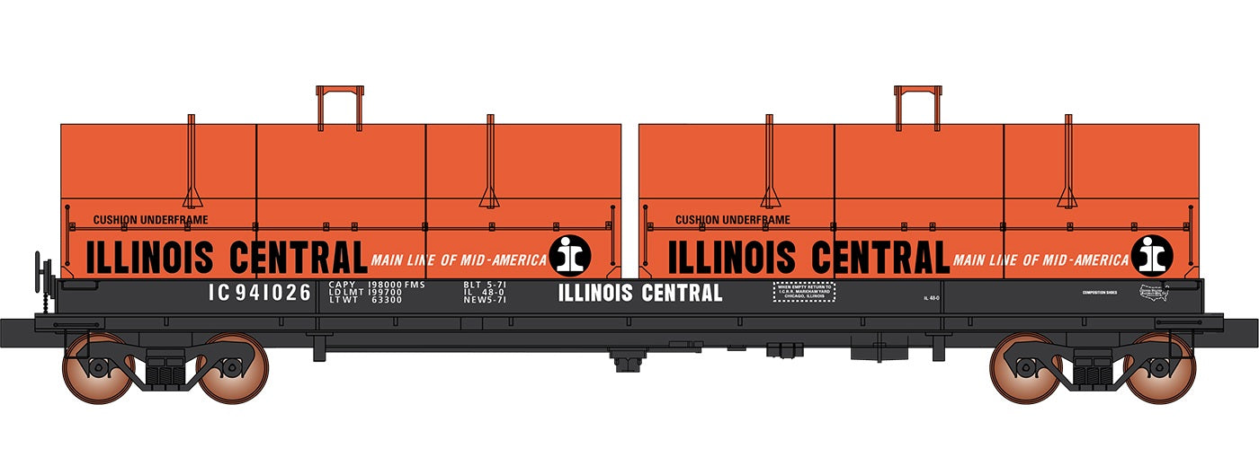 InterMountain Evans 100-Ton Coil Car - Illinois Central #941025 - HO Scale