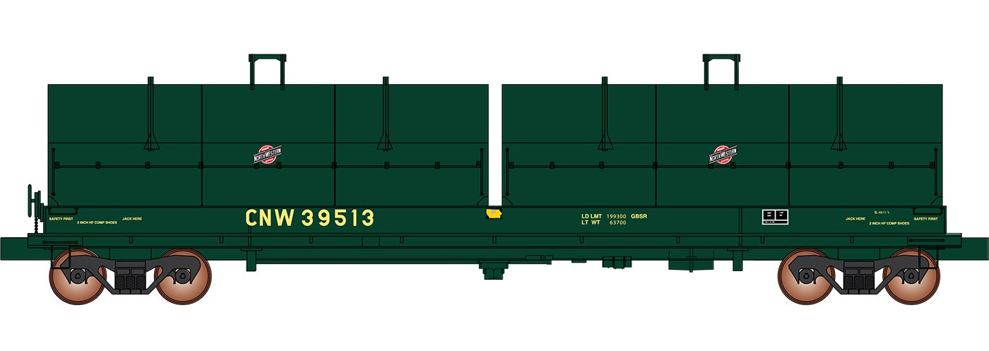 InterMountain Evans 100-Ton Coil Car - Chicago & North Western C&NW #39526 - HO Scale